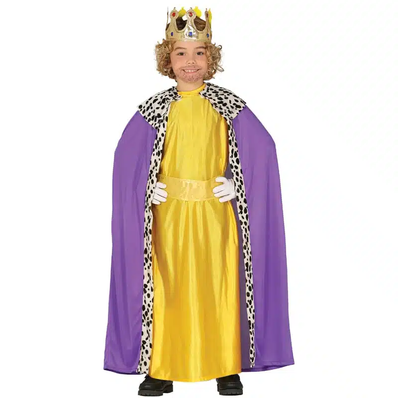 Kinderkostuum drie koningen paars geel Kinderkostuum drie koningen paars geel