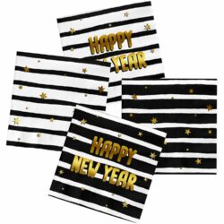 Servetten - BlackGold HNY - 33 x 33 cm - 20 stuks Servetten - BlackGold HNY - 33 x 33 cm - 20 stuks