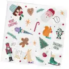 Servetten - Kerstsymbolen - Holly Jolly - 33 x 33 cm - 20 stuks