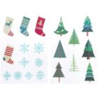 Raamstickers - Winter - Holly Jolly - 20 stuks