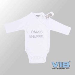 Rompertje (overslag) Luxe Katoen - Oma's Knuffel (Wit) Rompertje (overslag) Luxe Katoen - Oma's Knuffel (Wit)