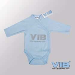 Rompertje (overslag) Luxe Katoen - VIB (Blauw)