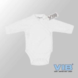 Rompertje (overslag) Luxe Katoen - Geweven (Wit)