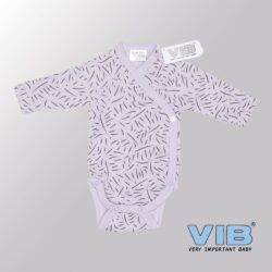 Rompertje (overslag) Luxe Katoen - Tijgerprint (Lila)