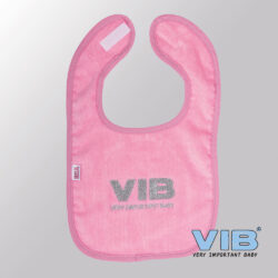 Slabbetje Luxe velours - VIB Pink Silver