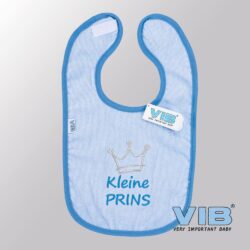 Slabbetje Luxe velours - Kleine Prins (Blauw)