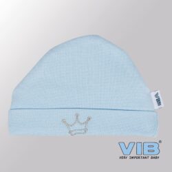 Muts rond - Kroontje (Blauw)