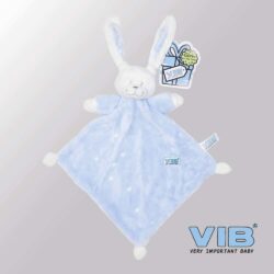 Knuffeldoekje Konijn Glow in the dark - Blauw