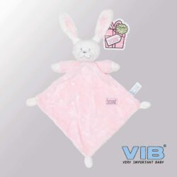 Knuffeldoekje Konijn Glow in the dark - Roze