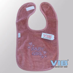Slabbetje Luxe velours - Baby Girl (Oud Roze) Slabbetje Luxe velours - Baby Girl (Oud Roze)