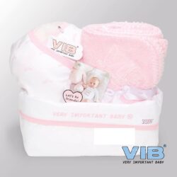 Giftset Commodemandje - Girl Blanket Pink