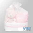 Giftset Commodemandje - Girl Bear Pink
