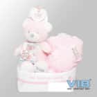 Giftset Commodemandje - Girl Bear Pink