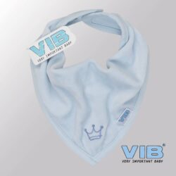 Bandana slab Luxe velours - Kroontje (Blauw) Bandana slab Luxe velours - Kroontje (Blauw)