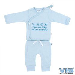 2-Delig setjes - Remove Baby before Washing (Blauw)