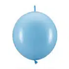 Licht blauwe linking balloons - 33 cm - 20 stuks