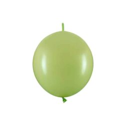 Olijf groene linking balloons - 33 cm - 20 stuks