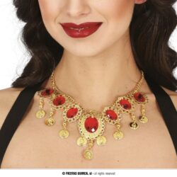 Red Rubies ketting - metaal