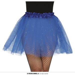 Glitter tutu blauw - 40 cm