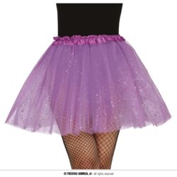 Glitter tutu paars - 40 cm