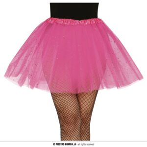Glitter tutu roze - 40 cm