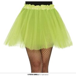 Glitter tutu licht groen - 40 cm