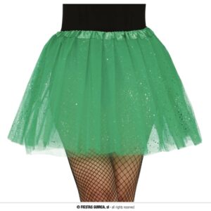 Glitter tutu groen - 40 cm