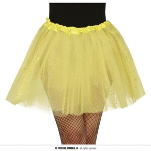 Glitter tutu geel - 40 cm