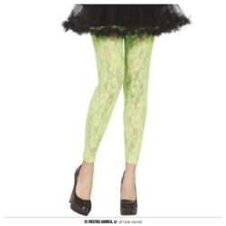 Groen kanten voetloze panty