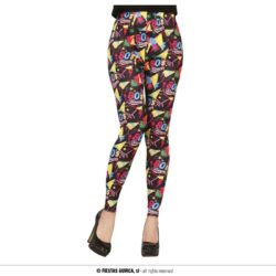 Neon legging 80's - maat L