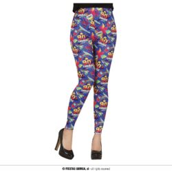Blauwe legging 90's - maat L