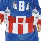 Jumpsuit baby captain milk riem met houders voor melkflessen