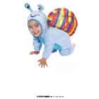 Jumpsuit baby slak huisje zit met klittenband vast