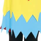 Papegaai meisjes jurk detail onderkant jurk