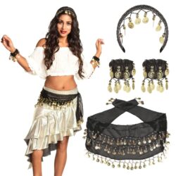 Set Belly dancer (Zwart)