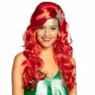 Pruik Sirena rood met zeester Pruik Sirena rood met zeester