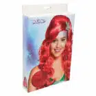 Pruik Sirena rood met zeester Pruik Sirena rood met zeester