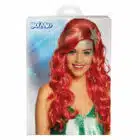 Pruik Sirena rood met zeester Pruik Sirena rood met zeester