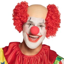 Pruik Clown Baldy Rood Pruik Clown Baldy Rood