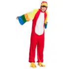 Tienerkostuum Onesie - Papegaai (max. 1.65m)