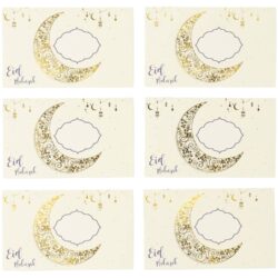 Bellenblaasstickers 'Eid Mubarak' - 6 stuks