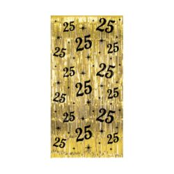 Deurgordijn Classy Party 25 jaar (100x200cm)