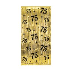 Deurgordijn Classy Party 75 jaar (100x200cm)