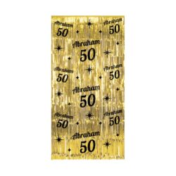 Deurgordijn Classy Party Abraham 50 jaar (100x200cm)