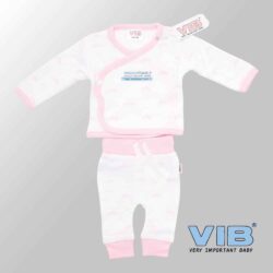 Prematuur 2-Delig setjes - Tiara (Wit-Roze) Prematuur 2-Delig setjes - Tiara (Wit-Roze)