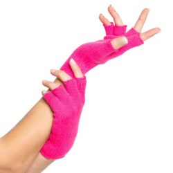 Vingerloze handschoenen NEON Pink (per paar)