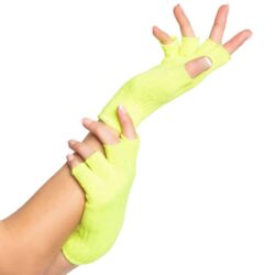 Vingerloze handschoenen NEON Geel (per paar)