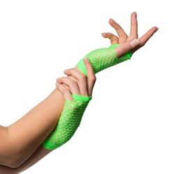 Vingerloze visnet handschoenen NEON Groen (per paar)