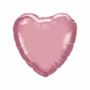 Folieballon hart Chrome Mauve (45 cm)