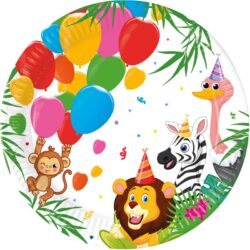 Papieren borden jungle party